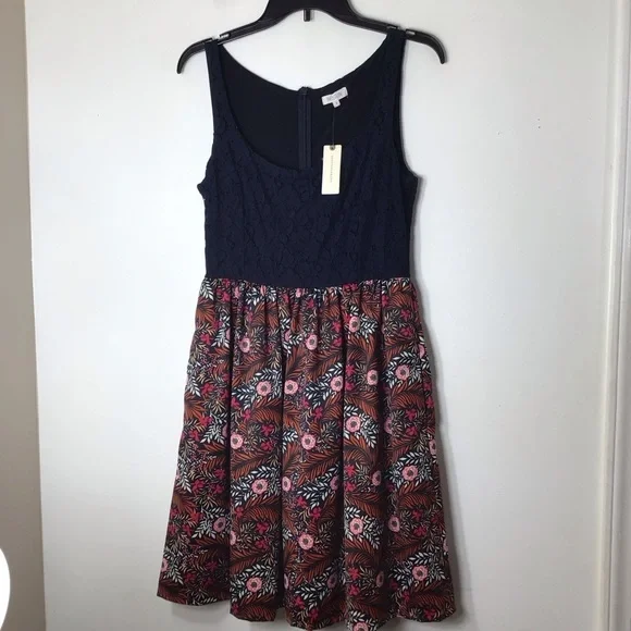 NWT Anthropologie Weston dress women 6 blue floral spring summer wedding date - Picture 7 of 7
